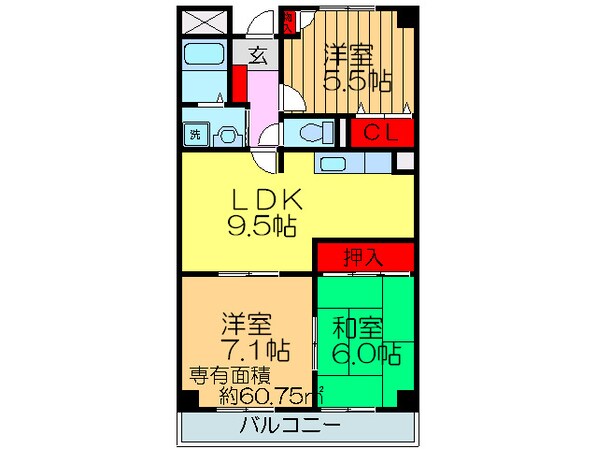 アヴニールの物件間取画像